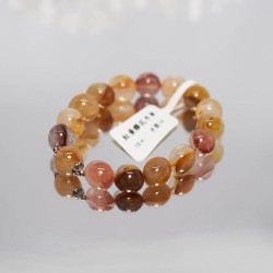 C000253 紅黃膠花手串